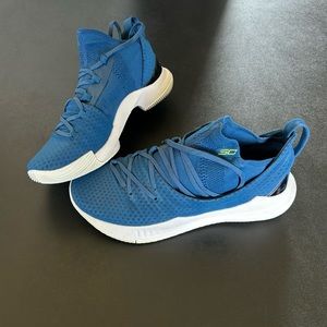 Curry 5 Blue Under Armour Basketball Shoes Size 11.5